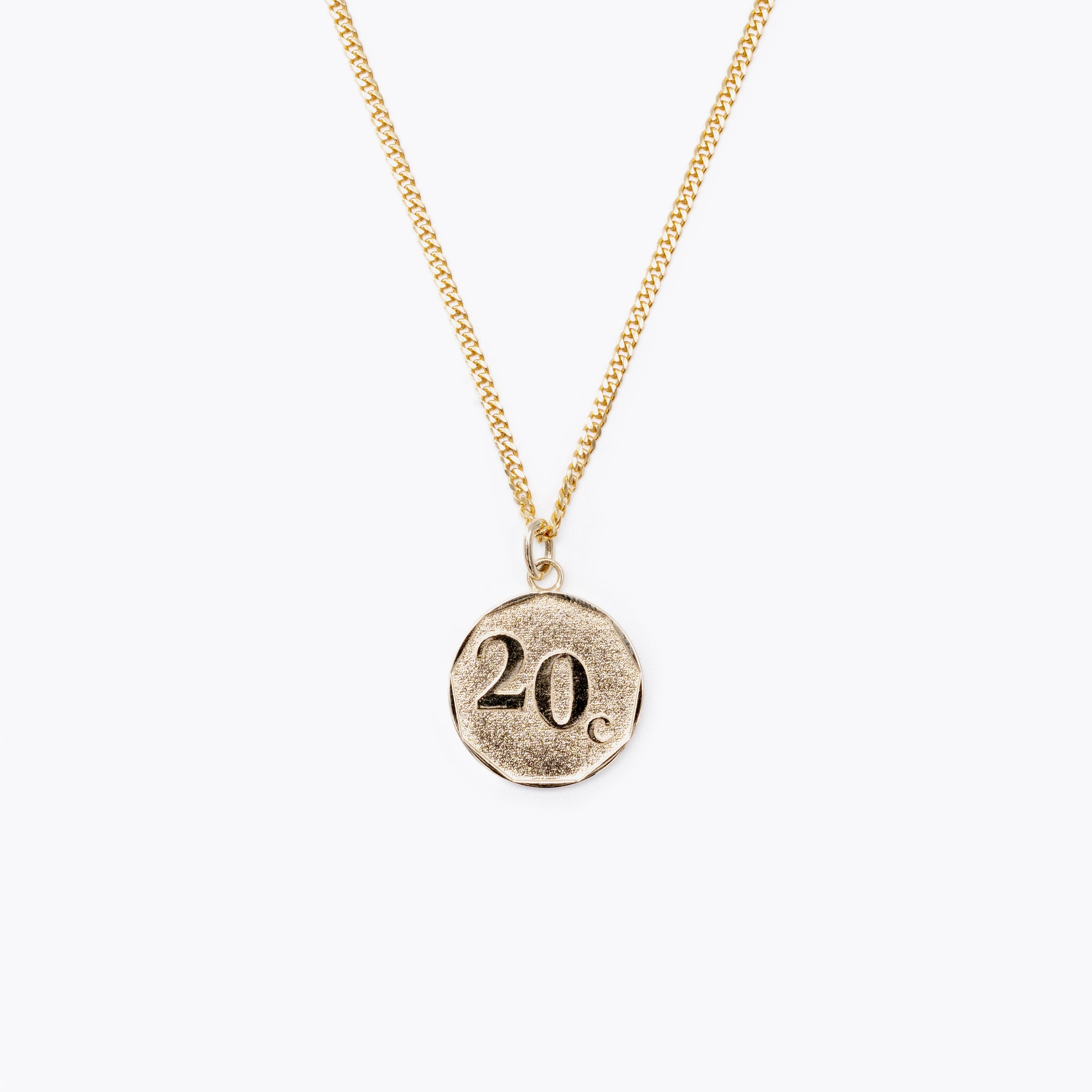 9K Gold 20c Coin Necklace